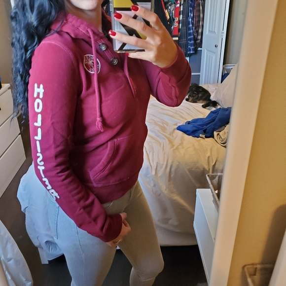 Hollister Henley style Hoody - Picture 2 of 3